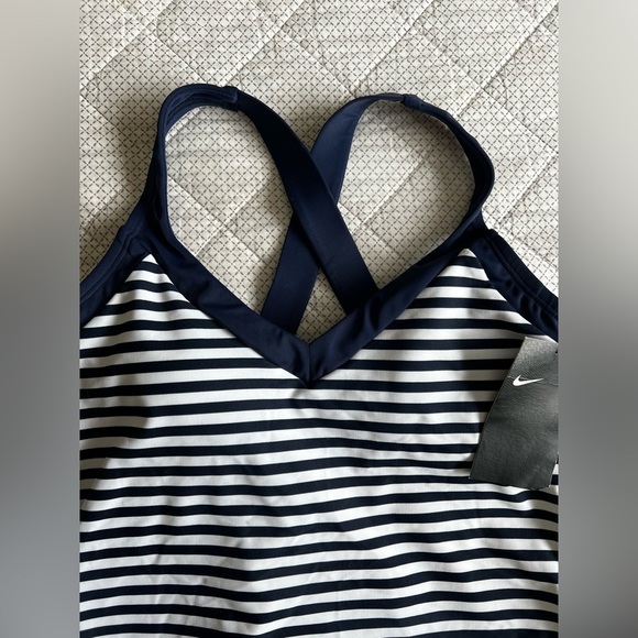 Nike‎ | New | Women’s | Swim | Tankini | Blue/White Striped | XS - Picture 3 of 6